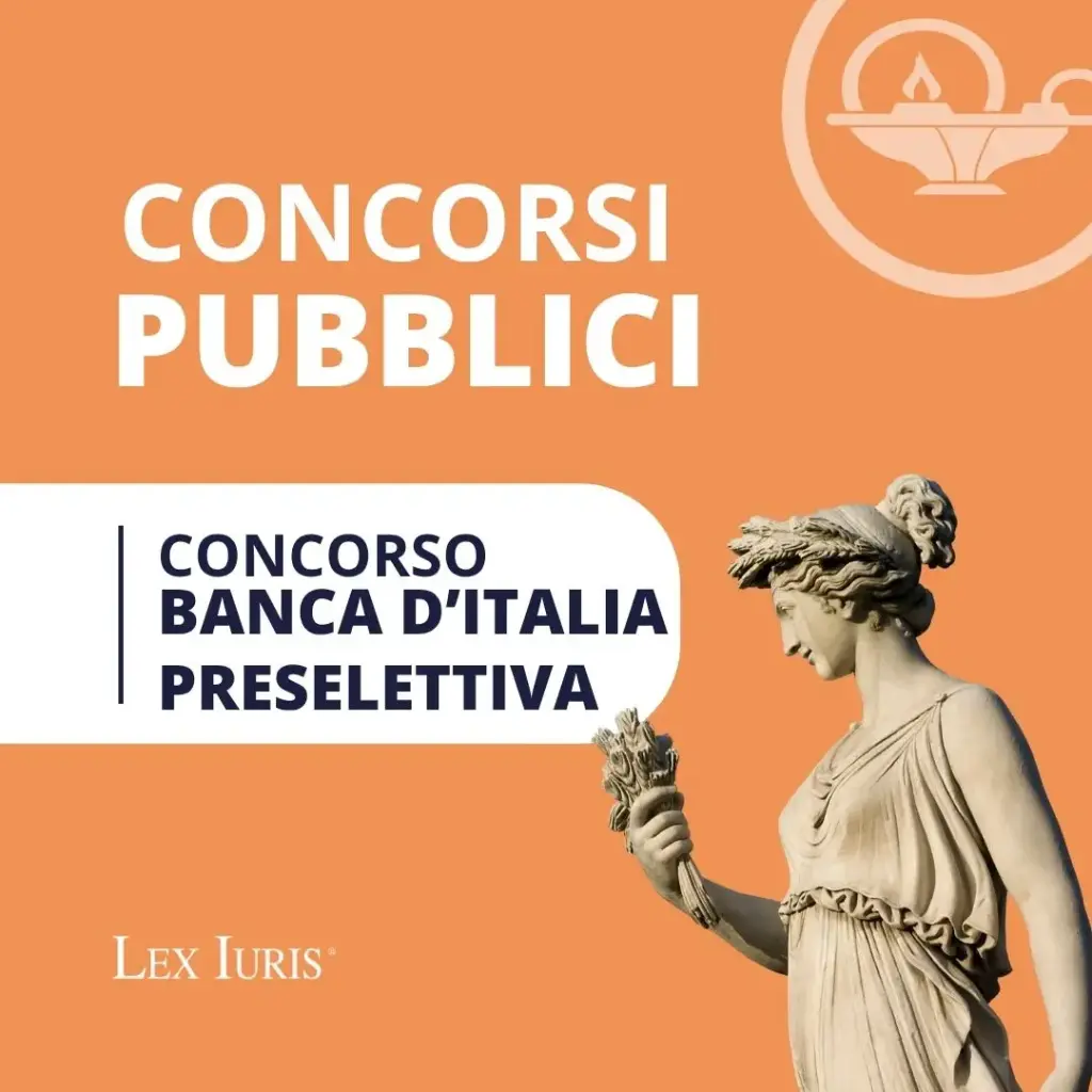 Concorso Preselettiva Banca D'Italia 2025